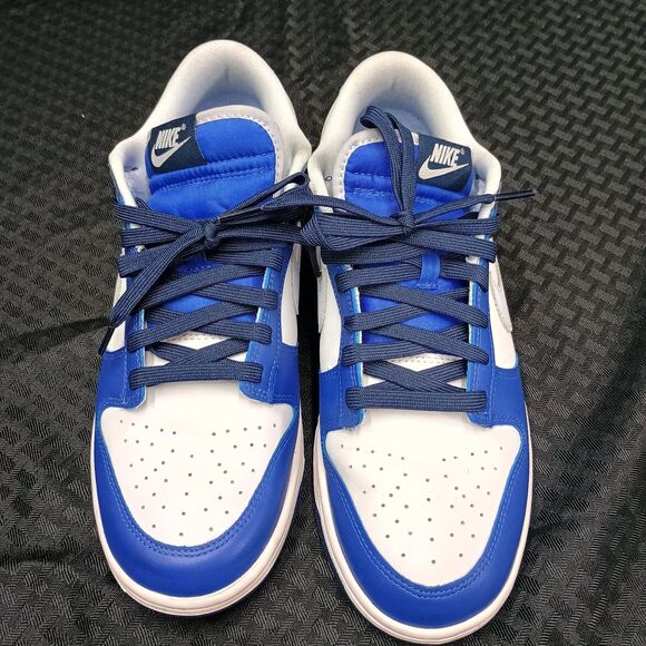 Nike Dunk Low Game Royal Navy Blue/White Mens 10 Used FQ8826-100 No Box main image 6